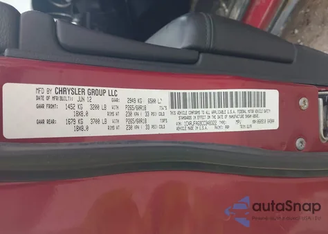 2012 Jeep Grand Cherokee Laredo from USA, damaged, VIN 1C4RJFAG9CC348322